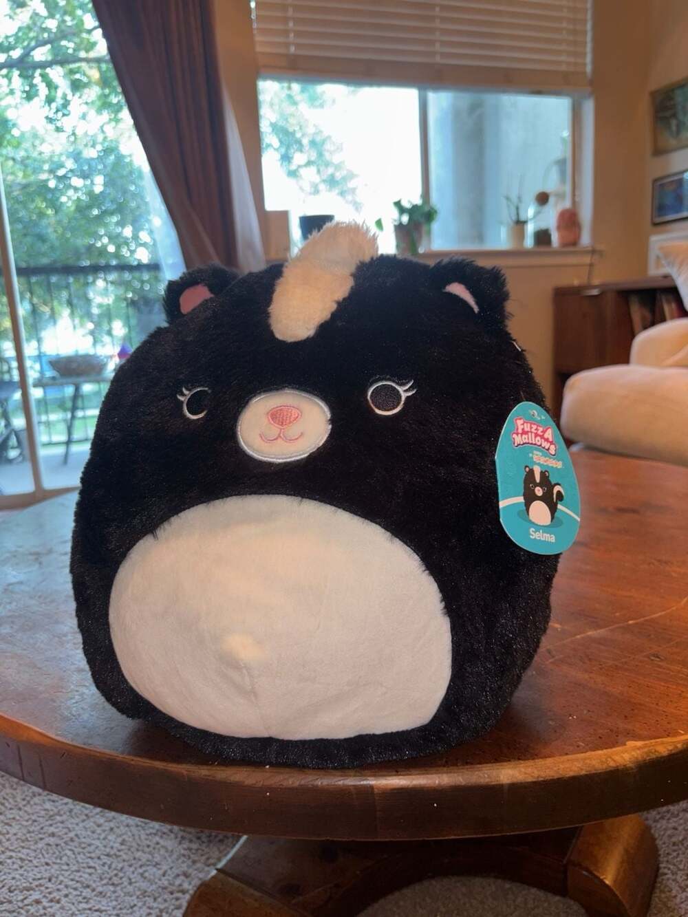 Squishmallows 16 inch Ultra Soft Skunk Plush - FuzzAMallows Selma